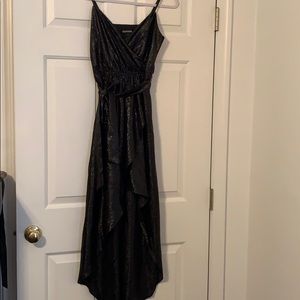 EUC Express Black Glitter Hi-Lo Dress